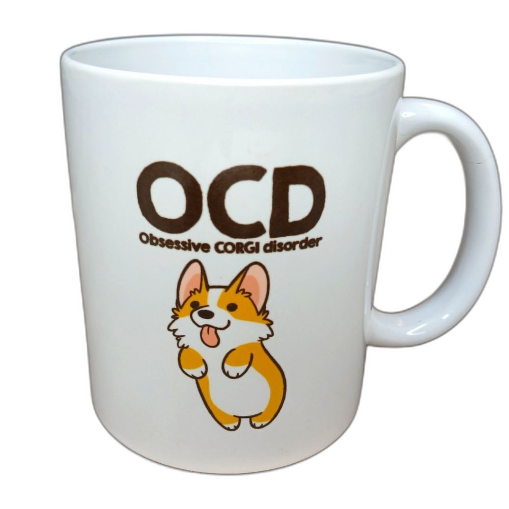 Corgi Dog Mug OCD Obsessive Corgi Disorder Dog Lover Mug Funny Coffee Tea Cup